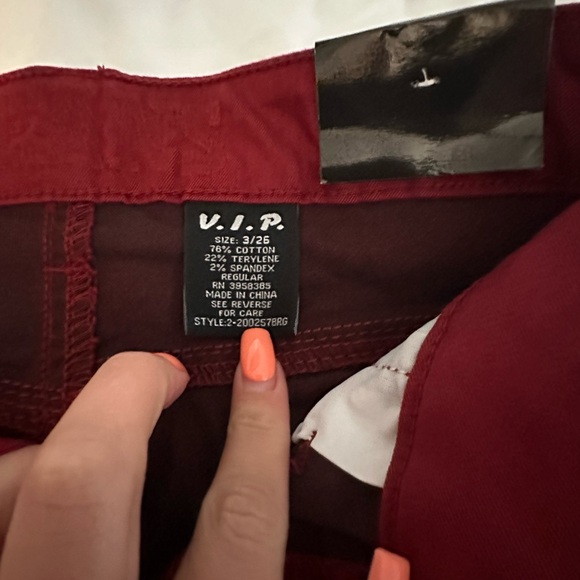 New with tags deep red cargo joggers - Picture 3 of 4